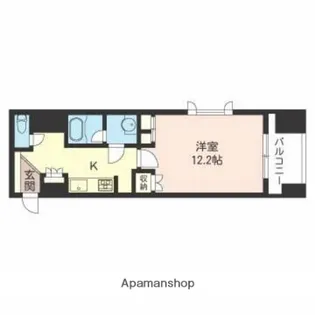 エスティメゾン銀座【8階】の間取り