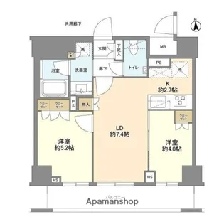 オープンレジデンシア御徒町【9階】の間取り