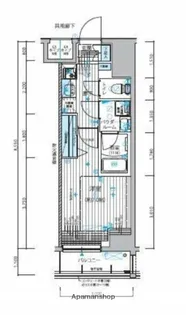 メインステージ入谷Ⅱ【4階】の間取り