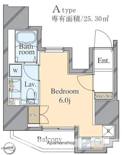 エムズイースト亀戸Ⅲ【4階】の間取り