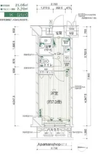 オリオ湯島【1階】の間取り