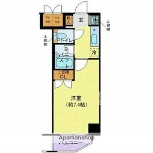 メインステージ秋葉原駅前【6階】の間取り