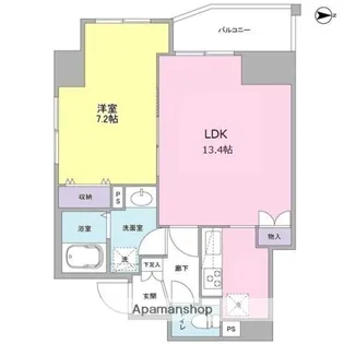 アイビス【5階】の間取り