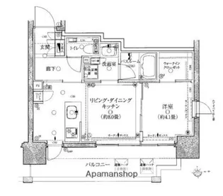 クリオ ラベルヴィ新御徒町【7階】の間取り