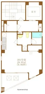キャッスル須田町ビル【3階】の間取り
