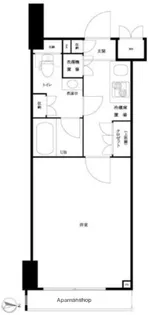 ルーブル泉岳寺前【3階】の間取り