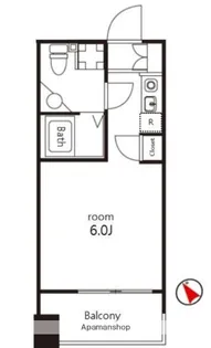 クレジデンス神谷町【11階】の間取り