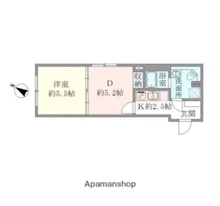 HTピア赤坂【5階】の間取り