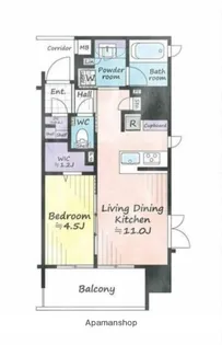 デュオヴェール浅草WEST【12階】の間取り