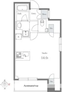 グレンパーク西麻布【5階】の間取り