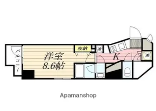 GRANPASEO麻布十番【12階】の間取り