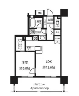 ライオンズシティ白金高輪【4階】の間取り