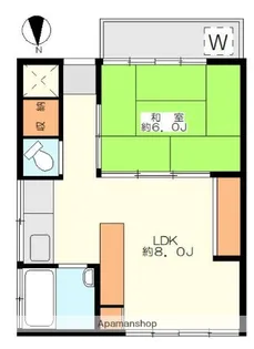 エルアパート【1階】の間取り