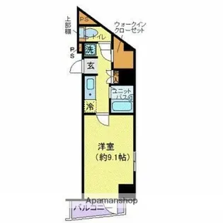 リクレイシア西麻布Ⅱ番館【5階】の間取り