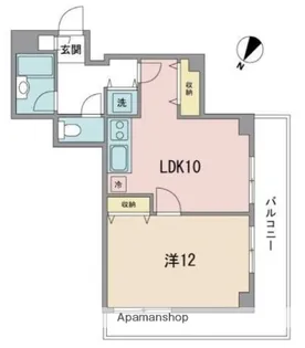 セブンハイツ芝【5階】の間取り