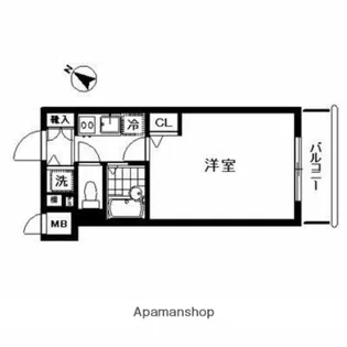 トーシンフェニックス芝浦ベイフォート【6階】の間取り