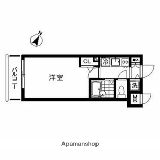 トーシンフェニックス芝浦ベイフォート【7階】の間取り