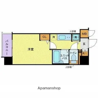 トーシンフェニックス芝浦ベイフォート【8階】の間取り