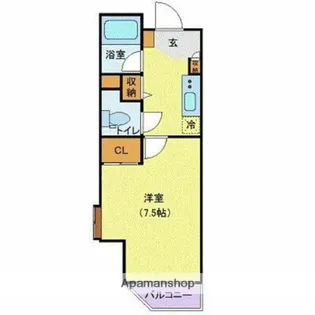 N’Sコート139REX新橋【2階】の間取り