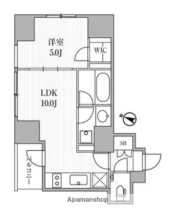 ディームス大手町ノース【2階】の間取り