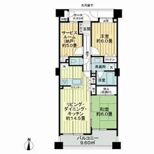コスモ錦糸町リベディア【0505号室】の間取り