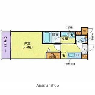 ハーモニーレジデンス品川高輪【3階】の間取り