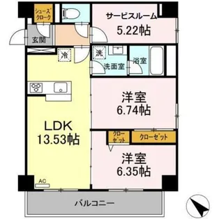 SKグランツ【4階】の間取り