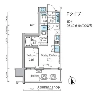 プライマル中央MINATO【5階】の間取り