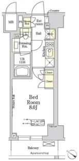THE CLASS MINAMIAZABU【10階】の間取り