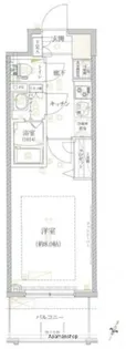 クレイシア芝浦【8階】の間取り