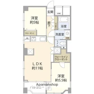 サニーハイム小岩(013100)【6階】の間取り