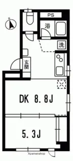 ジュネス西麻布【2階】の間取り