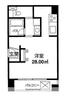 クレスト六本木Ⅱ【2階】の間取り