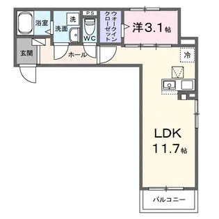 メゾン リッシュ【1階】の間取り