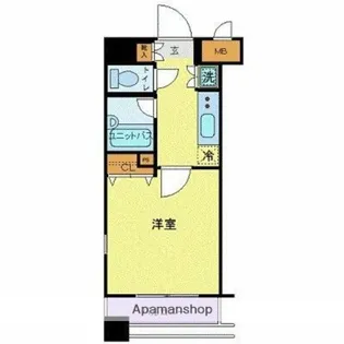 セルカディア港区芝浦【2階】の間取り