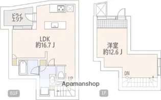 GRANDSTORY西麻布【1階】の間取り