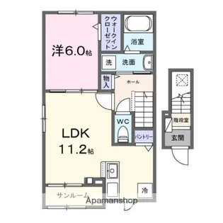 メゾンリリー【2階】の間取り