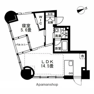 レグノ・プレミア高輪【3階】の間取り