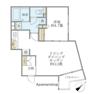 EXAM AKASAKA【1階】の間取り