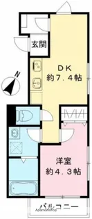 ルガロ西麻布【2階】の間取り