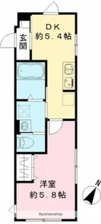 ルガロ西麻布【1階】の間取り