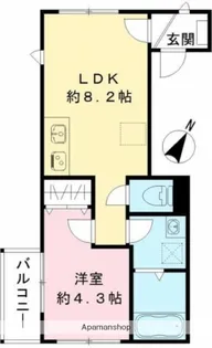 ルガロ西麻布【2階】の間取り