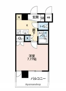 マイナビSTAYリバーレ東神田【10階】の間取り
