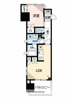 マイナビSTAYアイレックス赤坂レジデンス【6階】の間取り