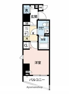 マイナビSTAYトワイライトヒルズ大門駅前【7階】の間取り