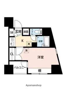 マイナビSTAYミライエ日本橋イースト【11階】の間取り