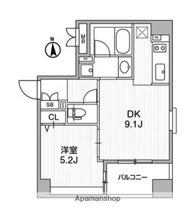クリオ三田ラ・モード【6階】の間取り