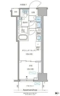 パークアクシス住吉ガーデンスクエア【10階】の間取り