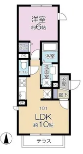 カンファタブル【1階】の間取り