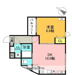 ウエルズ北小岩【3階】の間取り